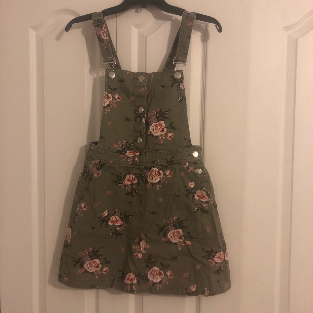 Floral overall dress